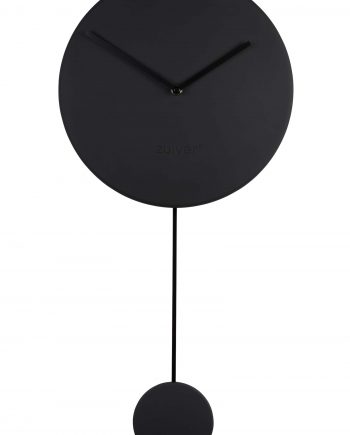 Minimal klok Zuiver zwart