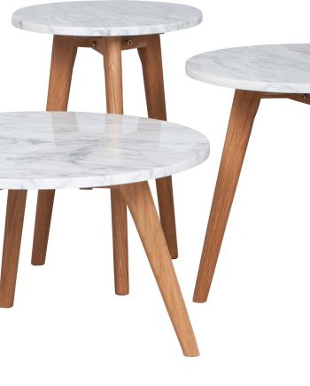 White Stone marmer bijzettafel Zuiver small high