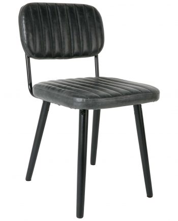 Jake stoel afgesleten zwart Designshopp 1