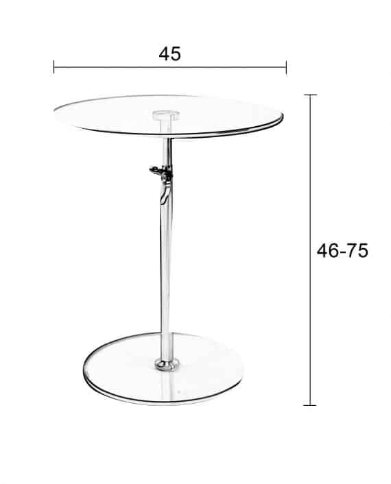 Karena bijzettafel transparant Designshopp 4